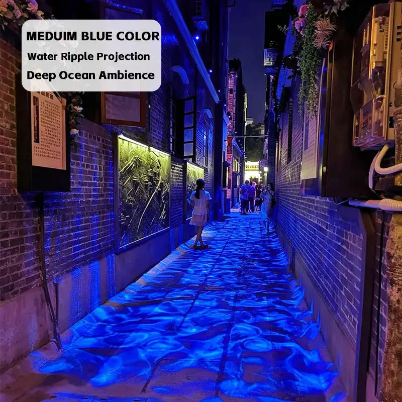 LED Water Ripple Projector | Waterproof Outdoor Beach Light | Aluminum