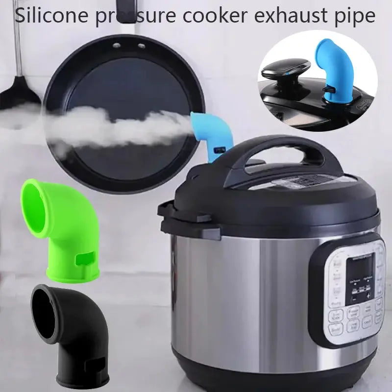 Instant Pot Silicone Exhaust Pipe | Release Valve | Temp | Black Blue Green