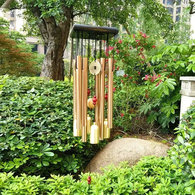 Wind Chime Angel Metal Aluminum Tubes Bell Wind Chime Creative Hollow Home Garden Wall Hanging Decoration Handmade Gift from PriceLows™