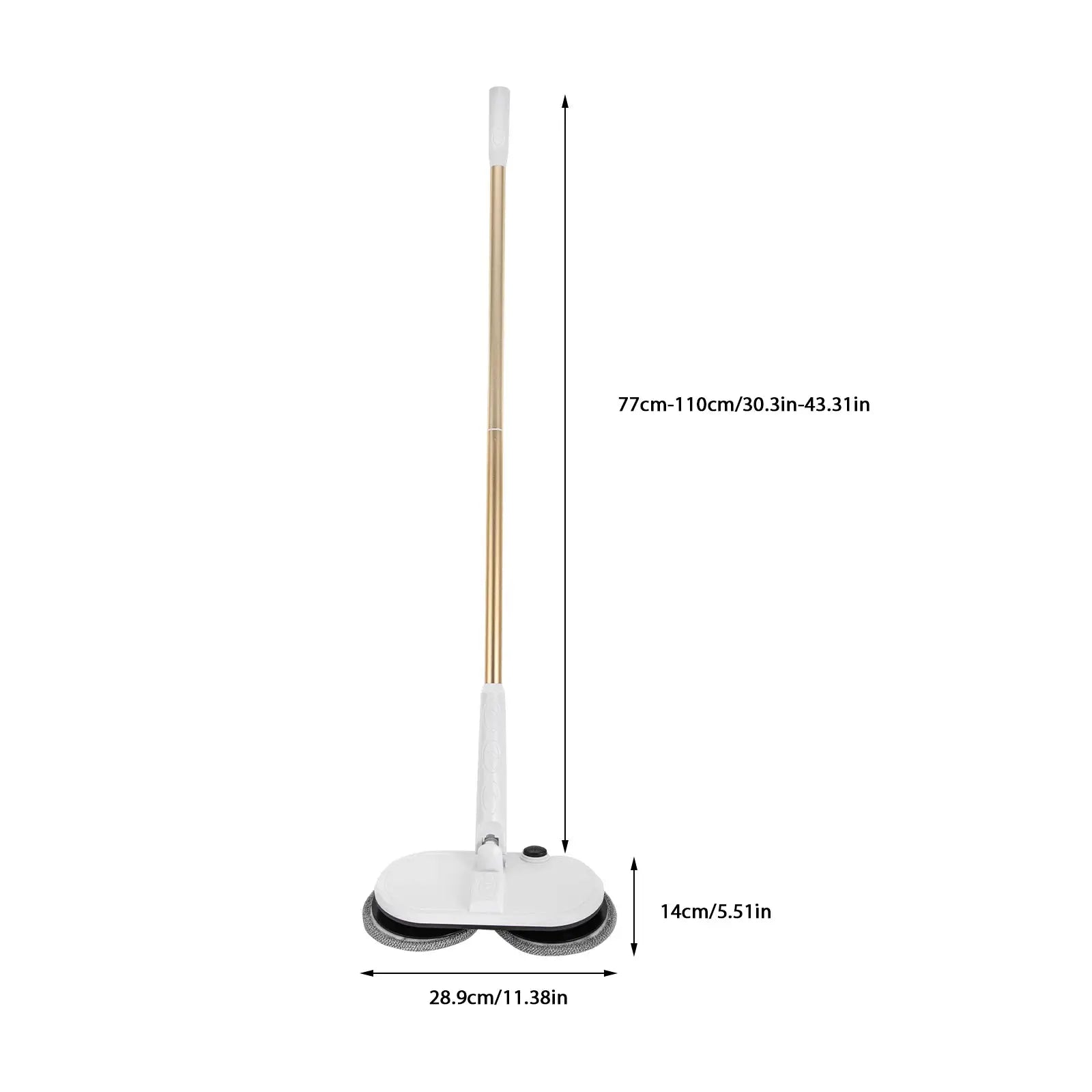 15W Cordless Electric Mop w/ 60 Min Battery Life 150RPM Rotation for Hard Floor Cleaning USB Rechargeable & Low Noise Operation from PriceLows™