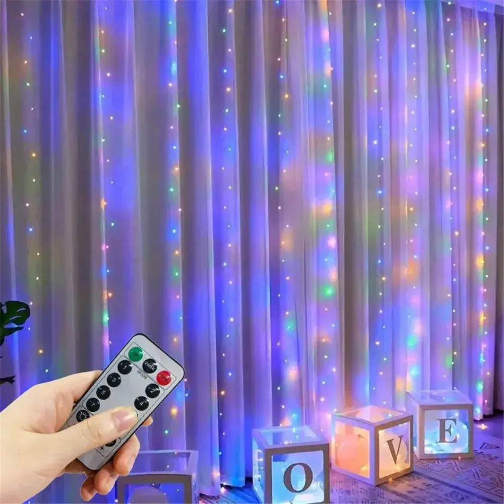 Ramadan Home Decoration 3/6M USB Curtain LED String Lights Fairy Lights EID Mubarak Bedroom Wedding Valentine's Day from PriceLows™