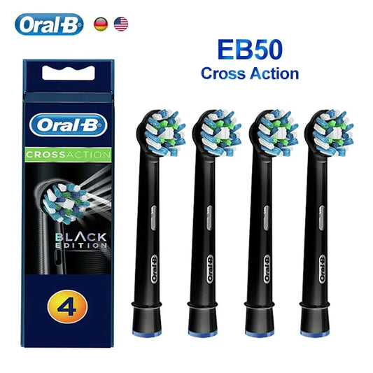 Oral B Original Electric Toothbrush Heads EB50 Cross Action 16 Degree Stains Removal Care Teeth Brush Heads Soft Bristle Nozzle from PriceLows™