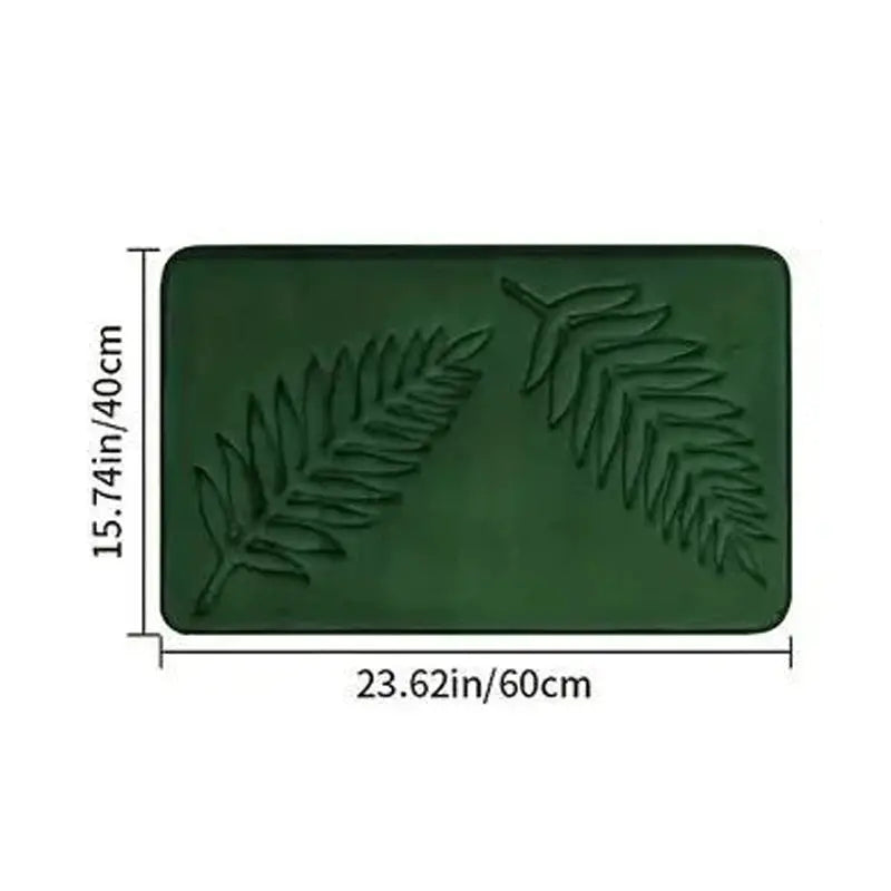 3 Piece Bathroom Mat Memory Foam Ultra Soft and Absorbent Leaf Bath Rugs Thick Washable For Bathroom Toilet Tub Mat Set from PriceLows™