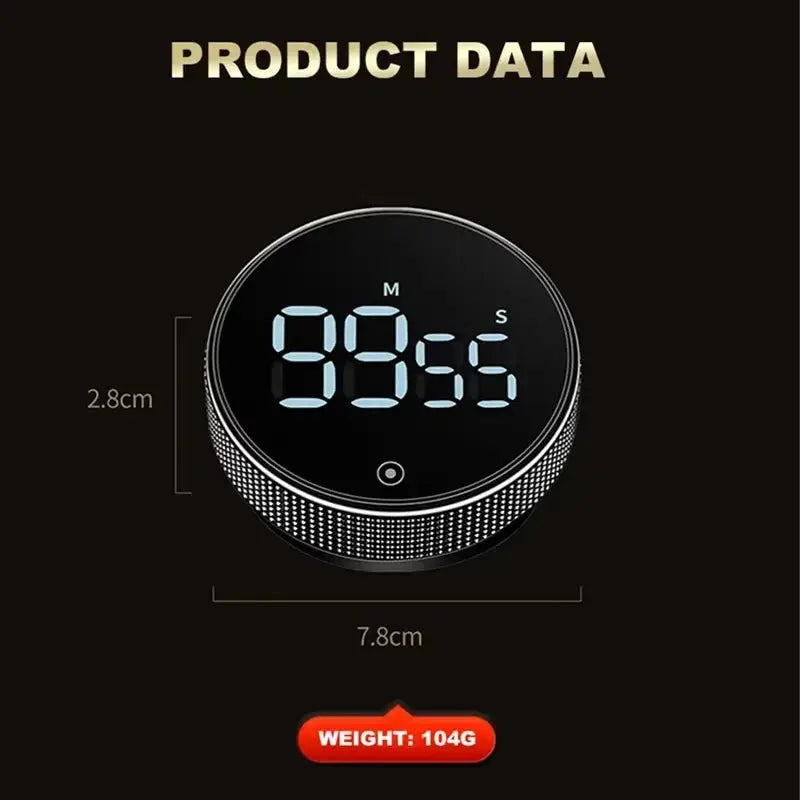 Dinrgo Magnetic Digital Timers Manual Countdown Kitchen Timer Countdown Clock Mechanical Counter for Cooking Shower Study from PriceLows™