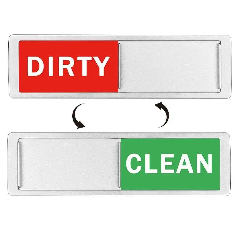Dishwasher Magnet | Clean Dirty Sign | Fridge Use | 17.7x5.2cm