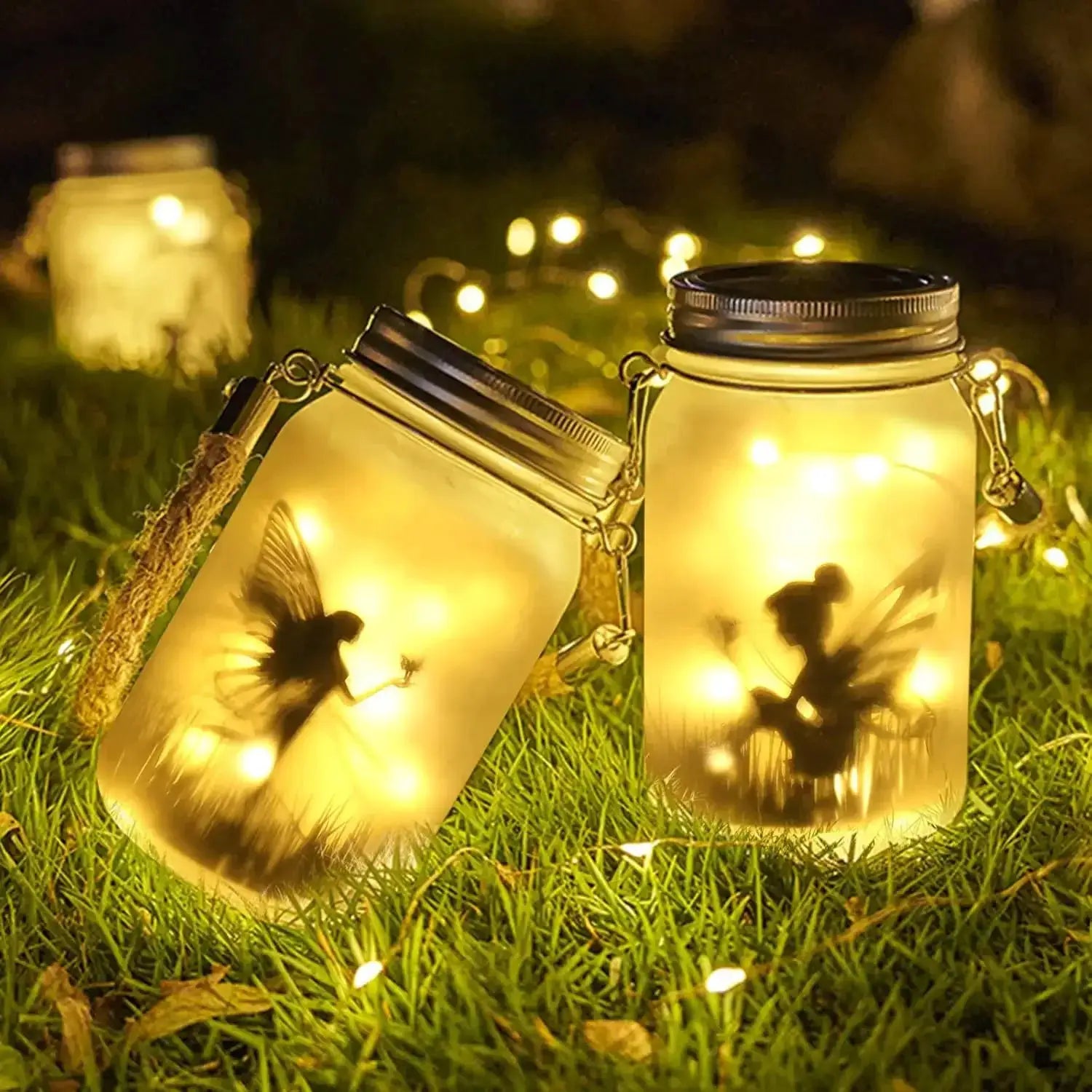 Solar Mason Jar Light Solar Lantern Fairy Lights Waterproof IP65 Hanging Standing Solar Lamp Garden Ornament for Patio Lawn from PriceLows™