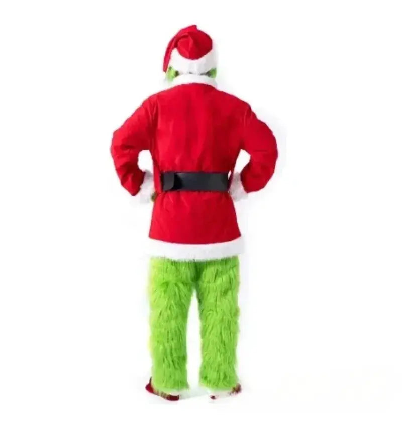 Adult Green Monster Costume | Knit Polyester | Gloves And Mask | Unisex One Size