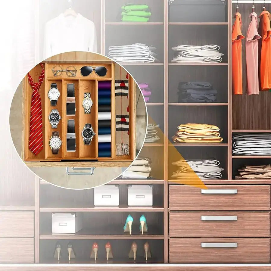 Silverware Drawer Organizer and Storage Flatware Cutlery Utensil Holder Spice Rack Containers Bathroom Counter Cabinet Office De from PriceLows™