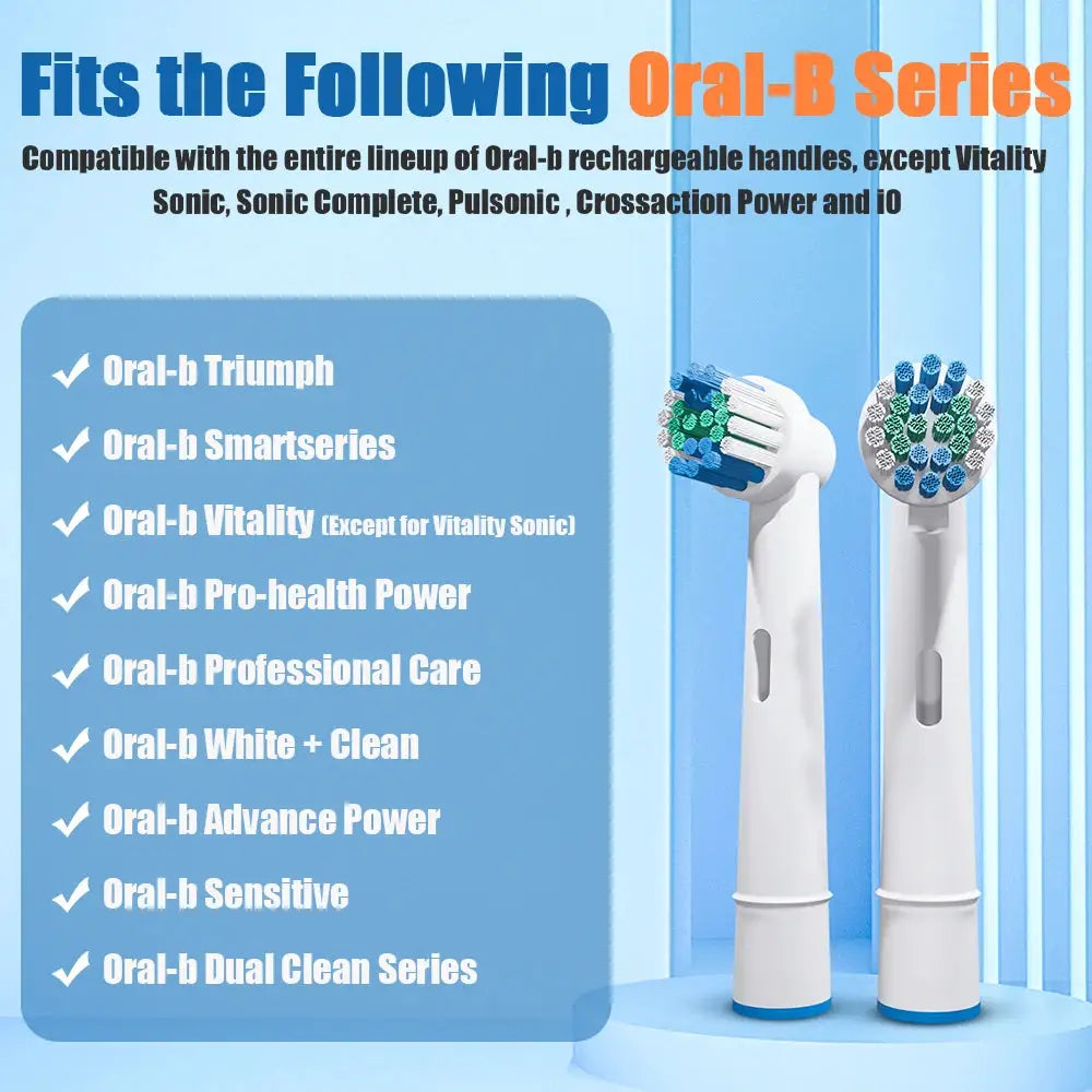 4 8 12 20 Pack Compatible with Oral B Electric Toothbrush Replacement Brush Heads, Toothbrushes Head Refills for Pro 1000 7000 from PriceLows™