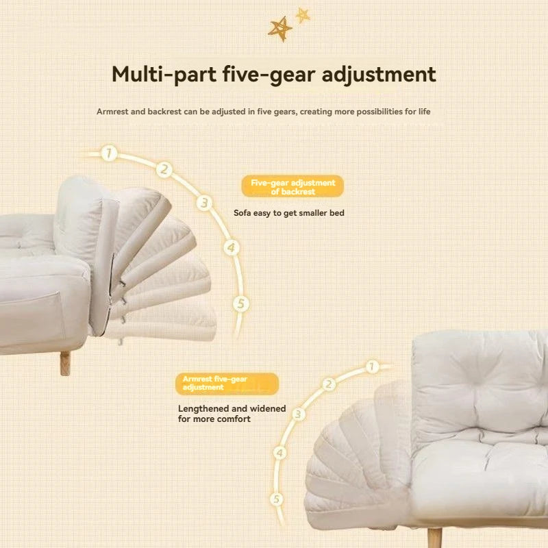 Folding Sofa Bed | Small Size | Metal Frame | Balcony Friendly