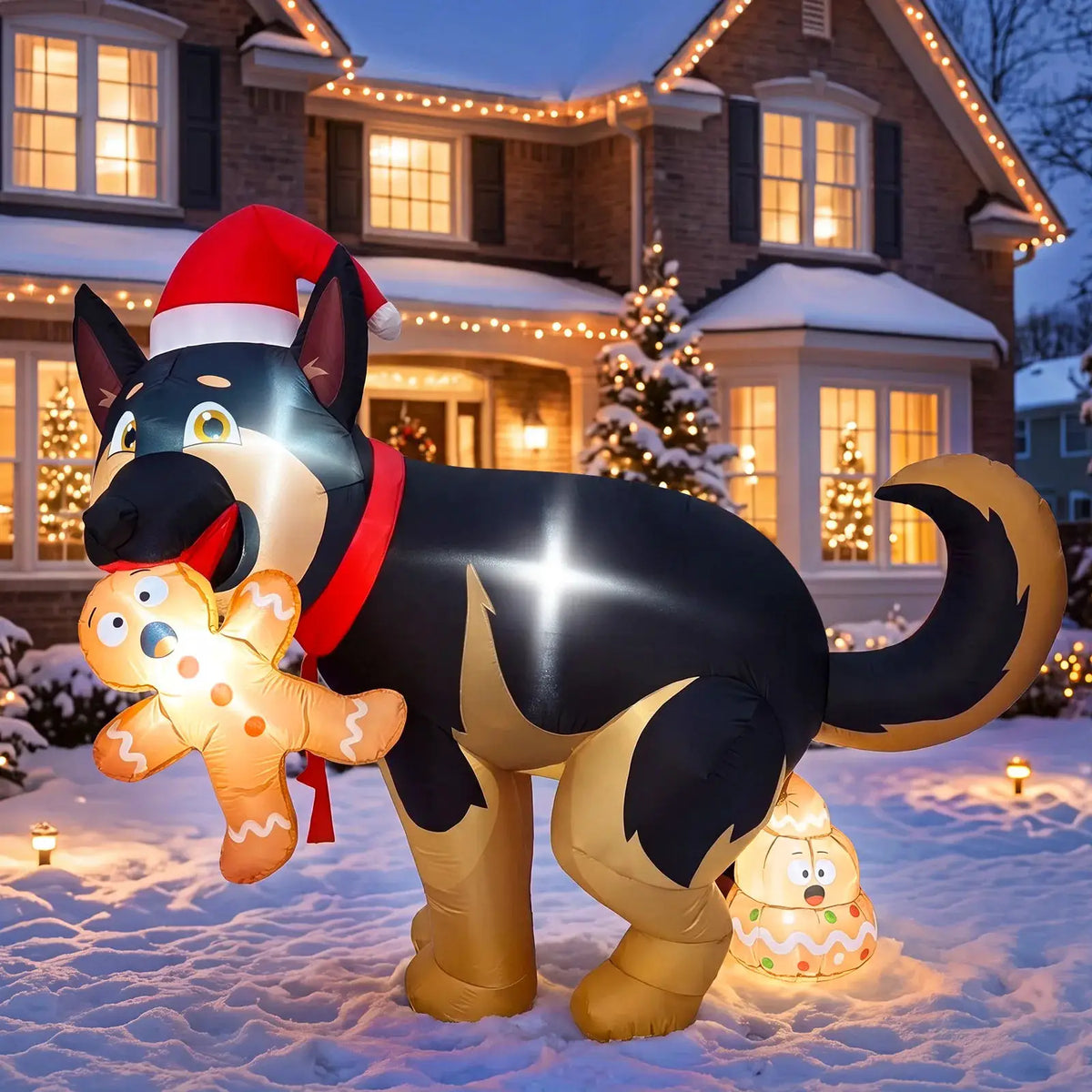Christmas Yard Decor | 5 Ft Tall | Heavy Fabric | Indoor Outdoor Use