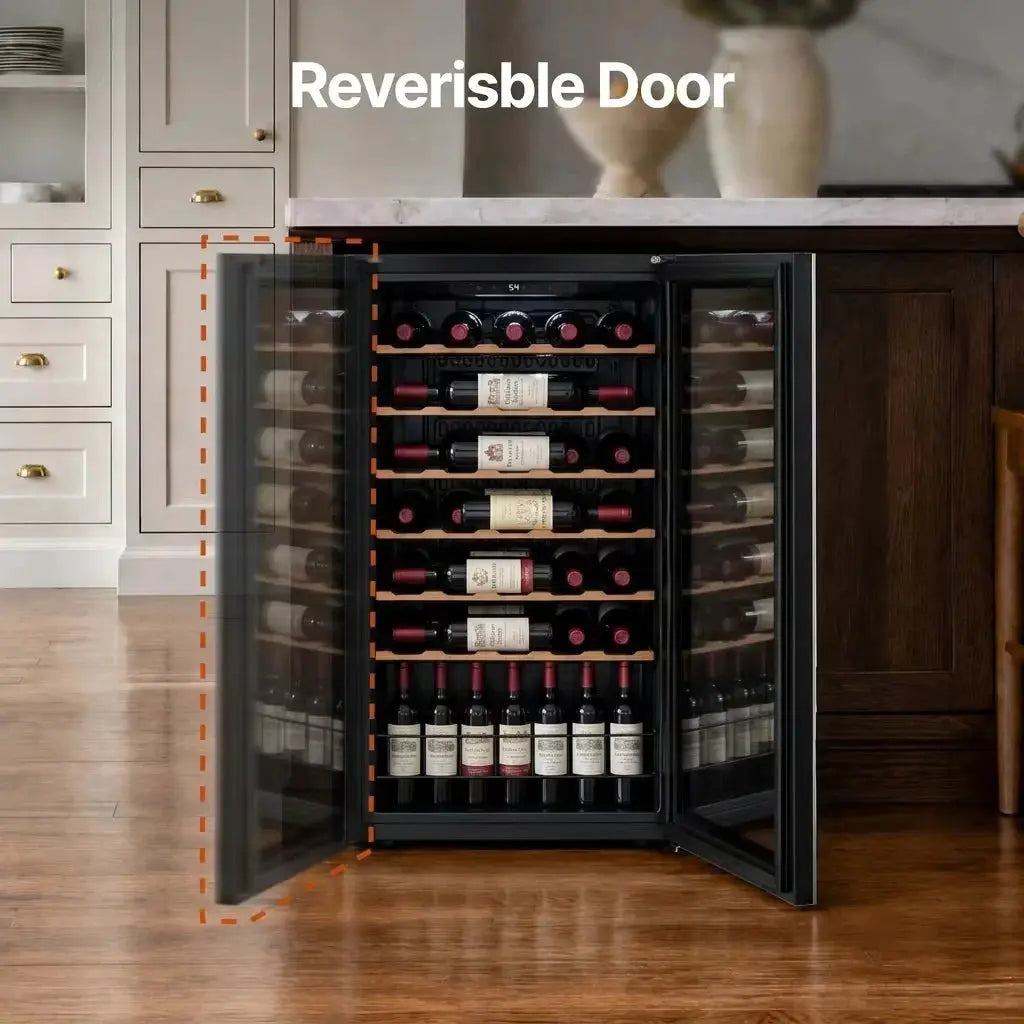 34 Bottle 95L Wine Cooler Refrigerator Quiet Freestanding Wine Fridge for Home/Office from PriceLows™