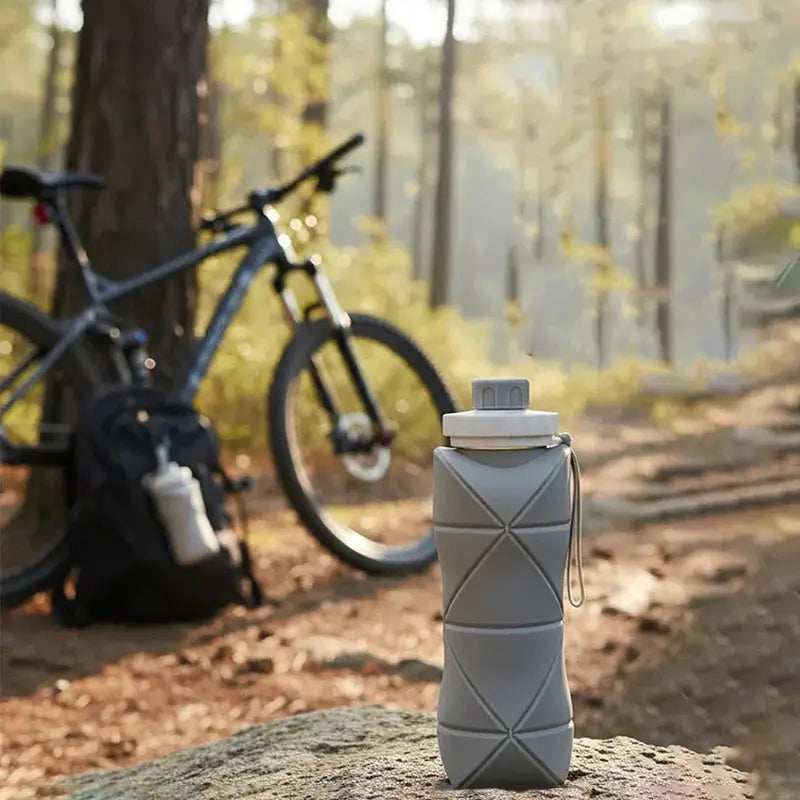 Outdoor Silicone Folding Water Bottle Portable Retractable Cup Travel Tools Collapsible Sport Bottles For Hiking Trekking Tours from PriceLows™