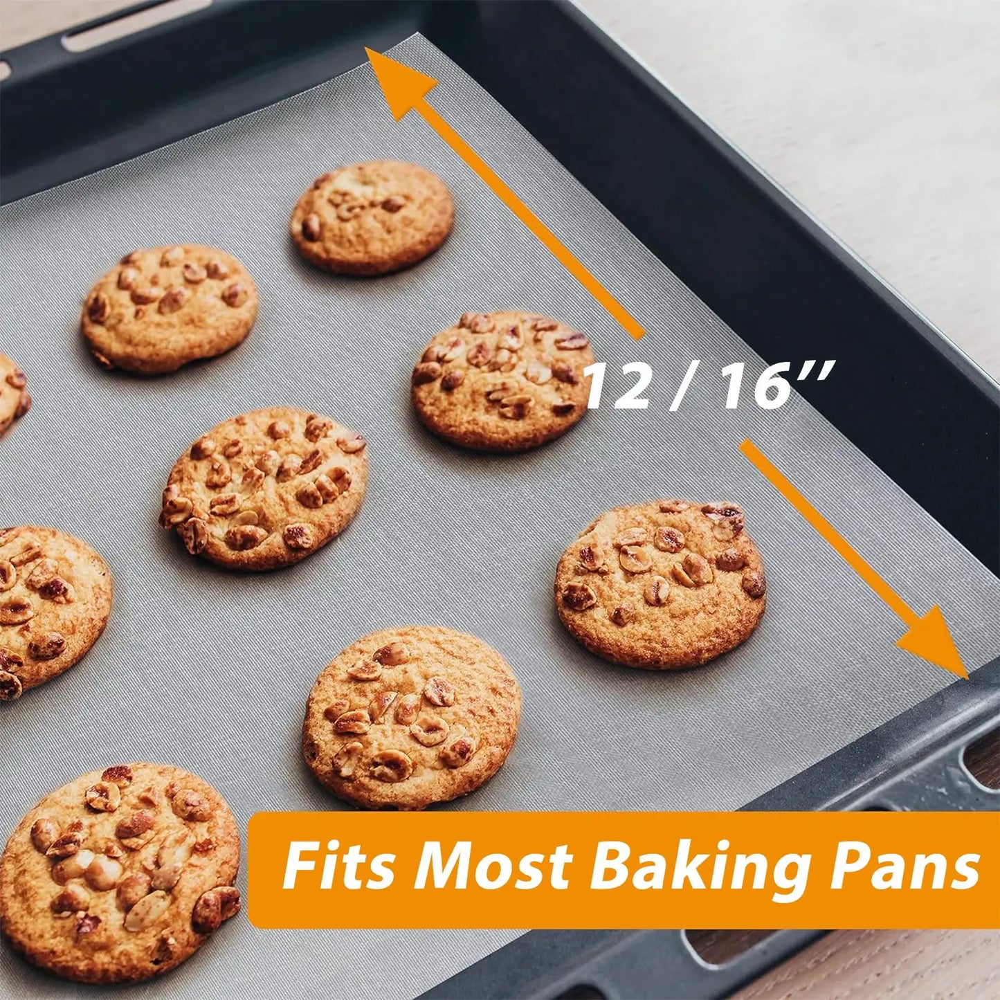 Silicone Baking Mat Roll | Non Stick Surface | Reusable Oven Safe | Cut To Size