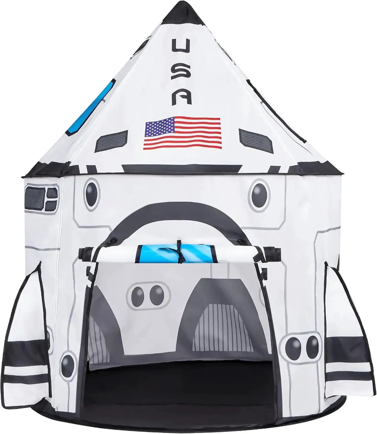 JOYFY Rocket Ship Play Tent Pop up Play Tent for Kids Indoor Outdoor Spaceship Playhouse Tent Set from PriceLows™