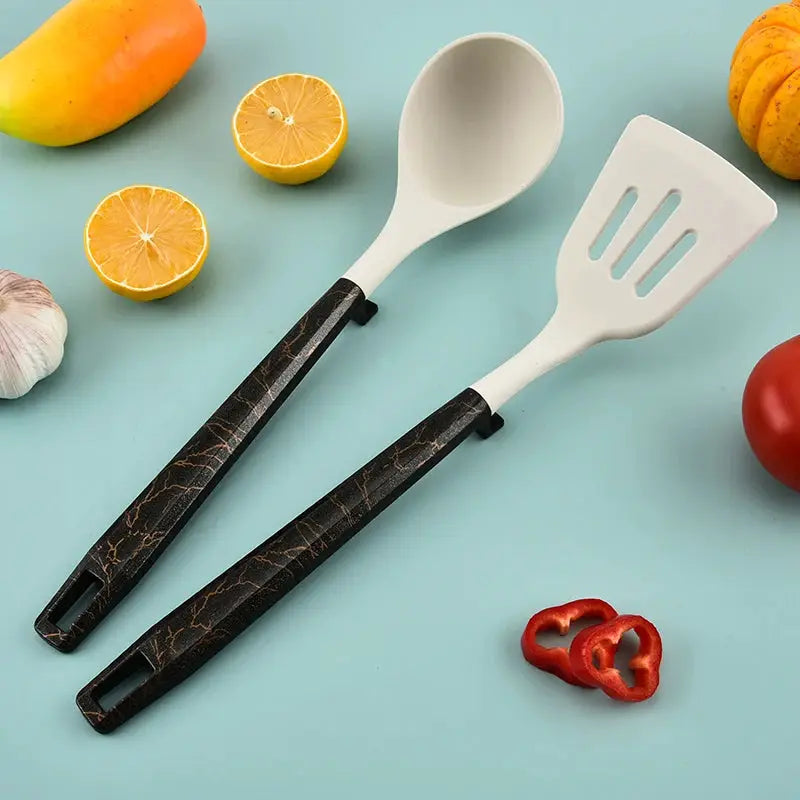 7Pcs Silicone Cooking Utensils Set For Non-stick Cookware Black Kitchen Cuisine Outils Cookware Heat Resistant Accessoires from PriceLows™