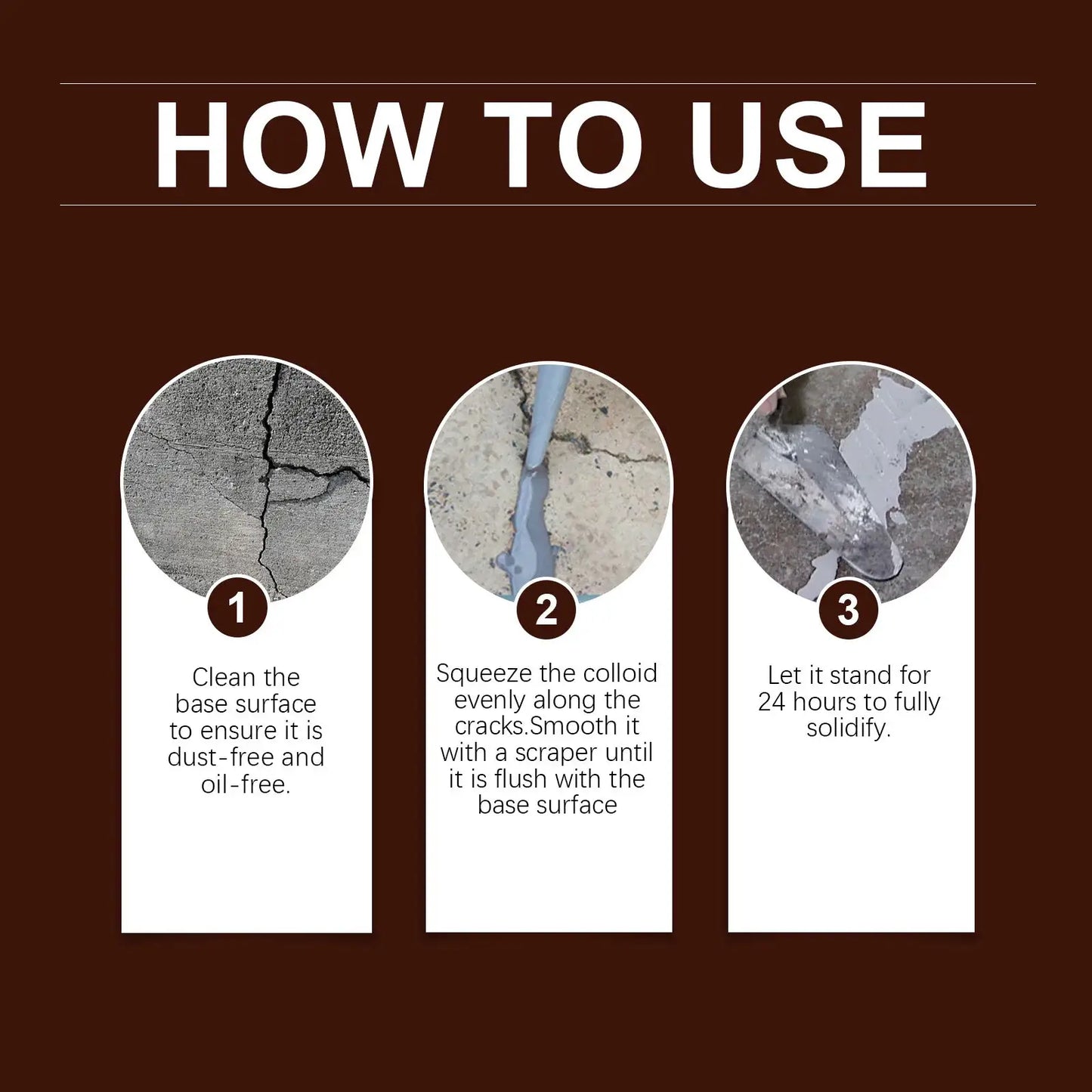 Concrete Crack Filler | Self Leveling Sealant | Waterproof | Indoor Outdoor