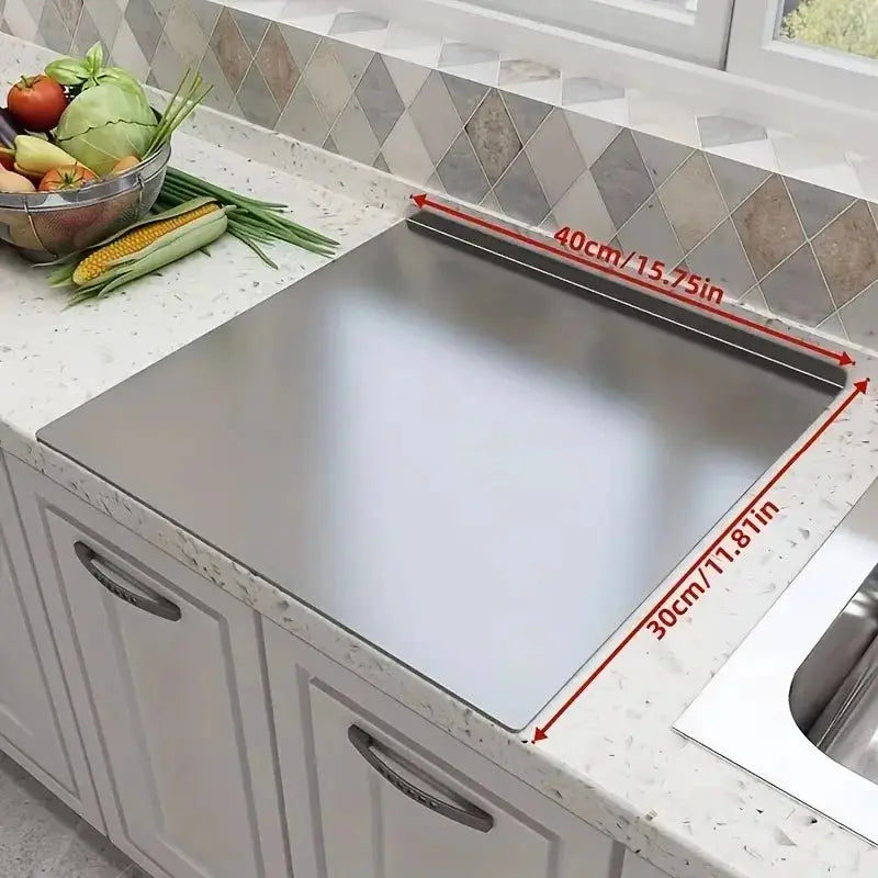 Folding Stainless Steel Cutting Board | Heavy Duty | Rust Free | Kitchen BBQ