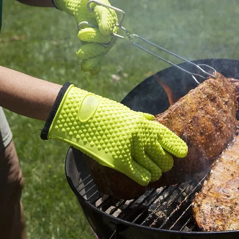 Silicone Oven Mitts | Heat Resistant | Non Slip Grip | One Size