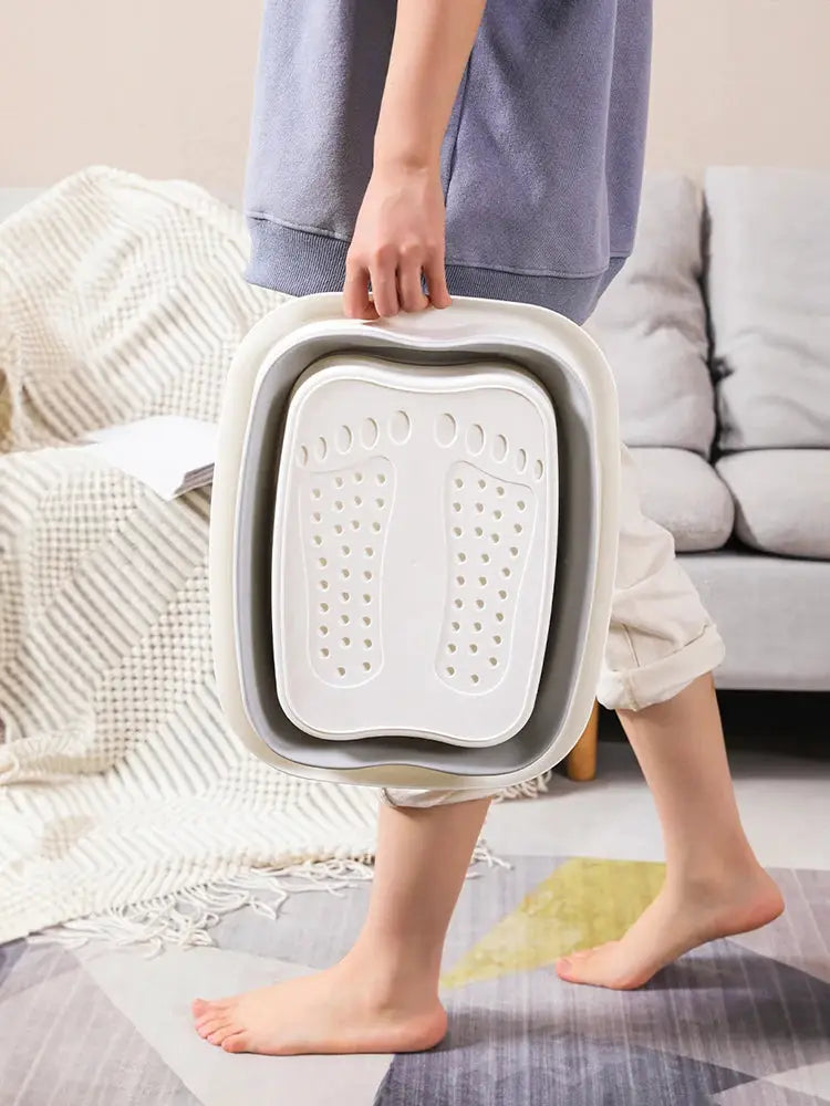 Foldable Foot Bath Bucket | Spacious Soaking Basin | 43cm Size
