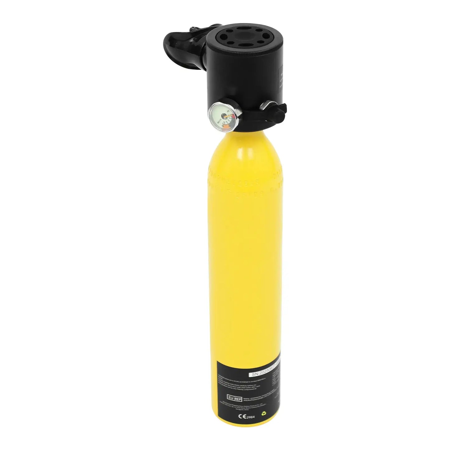 Mini Scuba Tank | 0.5L Capacity | With Manual Pump | Anti-Drop Strap