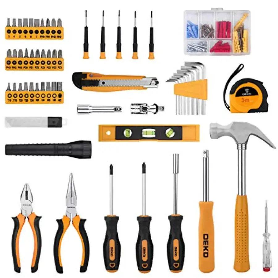 208 Piece Tool Set, General Household Hand Tool Kit, Auto Repair Tool Box with Plastic Toolbox Storage Case from PriceLows™