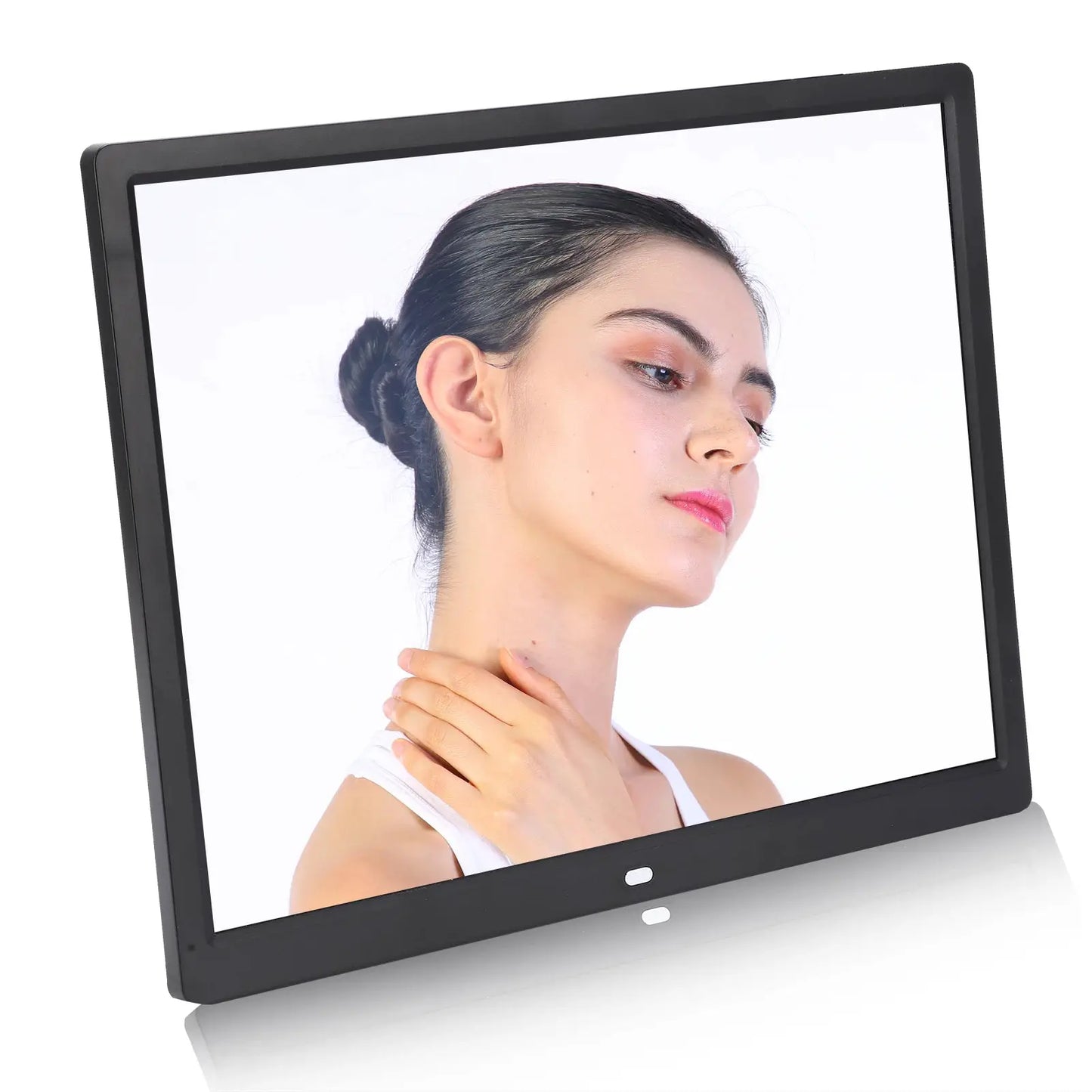 Protable 15in HD Digital Photo Display Frame Remote Controller 1024x768 Resolution Clear Display Support MP3/MP4/Image Playback from PriceLows™