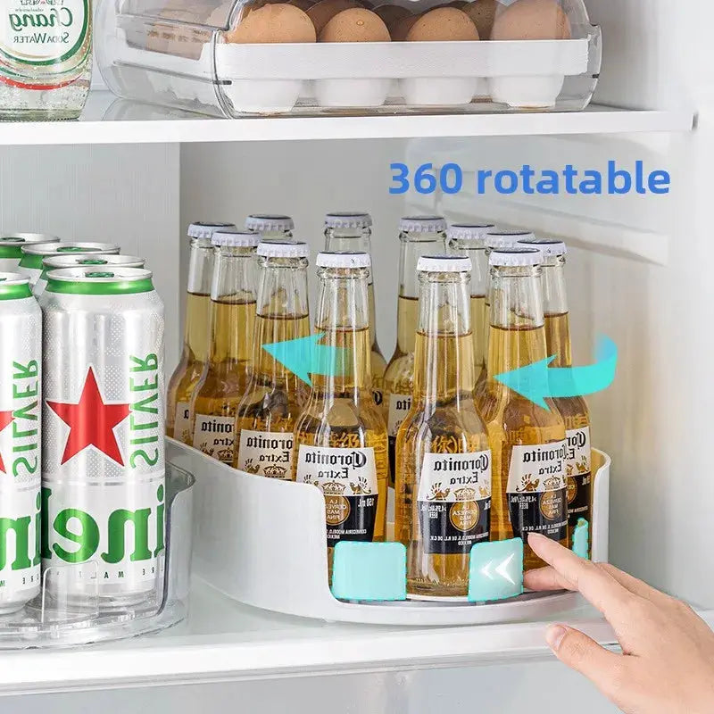 Refrigerator Storage Box | 360 Rotating | Multifunction Spice Organizer