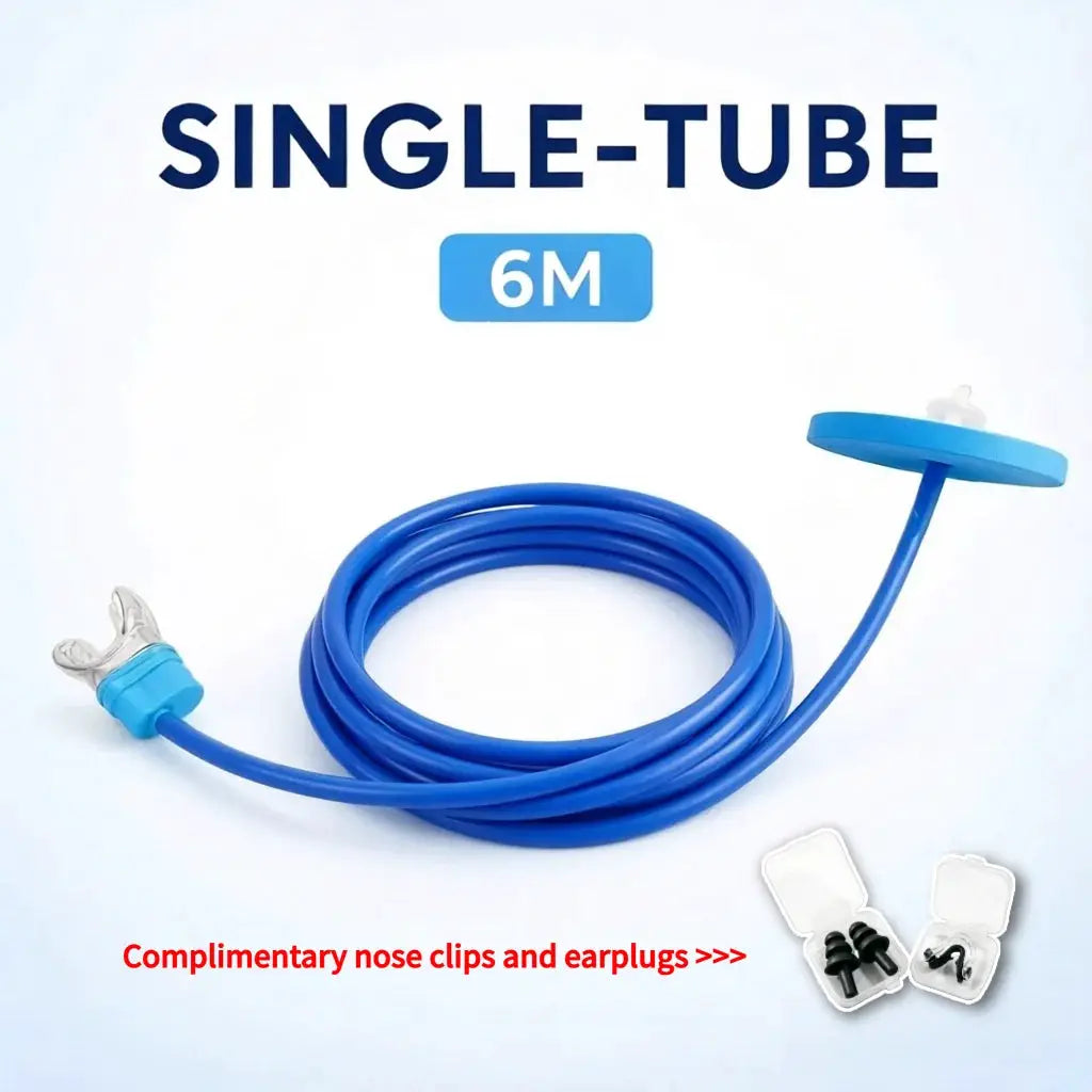 Underwater Breathing Valve | Dual-Tube | Soft Mouthpiece | One Size
