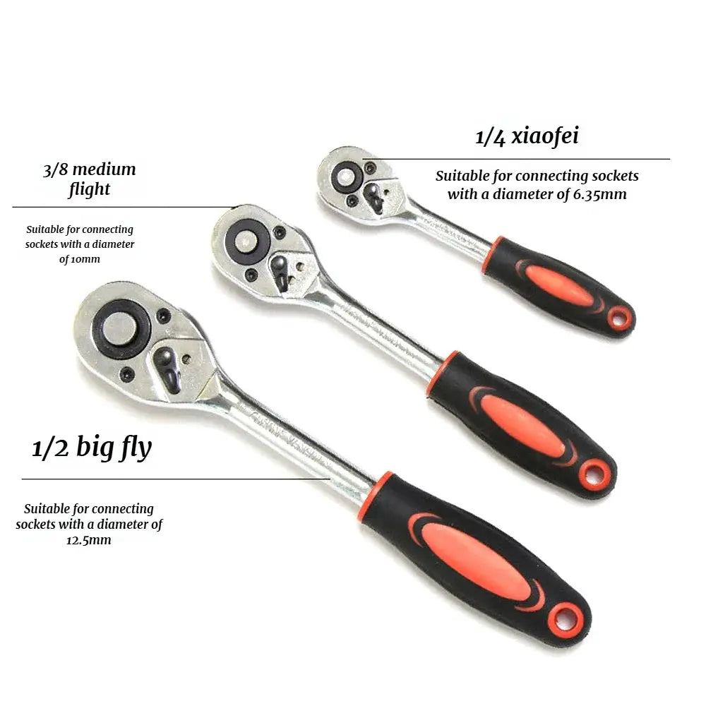 Combination Hardware Tools, Complete Set Of Car Repair Tools, Motorcycle Modification Quick Ratchet Wrench Socket Bracket from PriceLows™