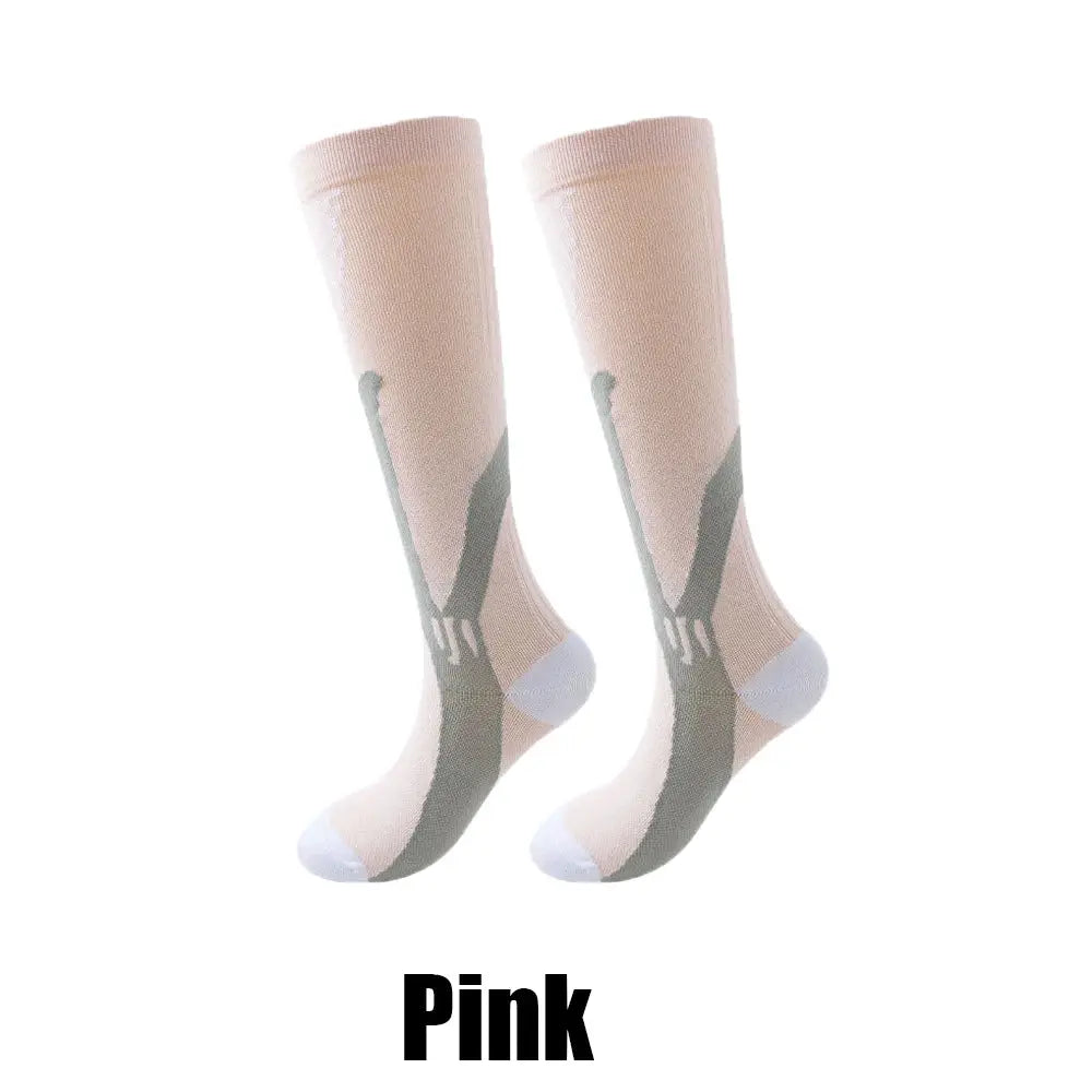 Compression Socks | Crew Height | Unisex Athletic | Graduated Support