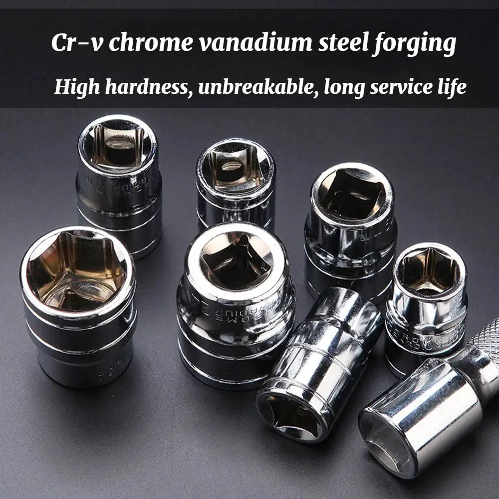 Combination Hardware Tools, Complete Set Of Car Repair Tools, Motorcycle Modification Quick Ratchet Wrench Socket Bracket from PriceLows™