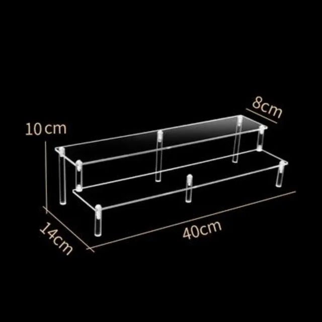 1-5 Tier Acrylic Display Stand Clear Display Riser Rack for Cupcake Perfume Doll Décor Organizer Amiibo Funko POP Figures DC05 from PriceLows™