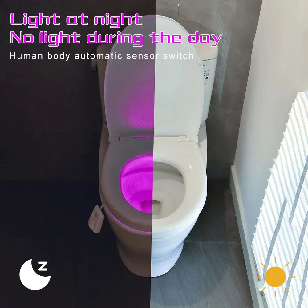 Toilet Night Light | Rechargeable | Waterproof | Colorful Projection from PriceLows™