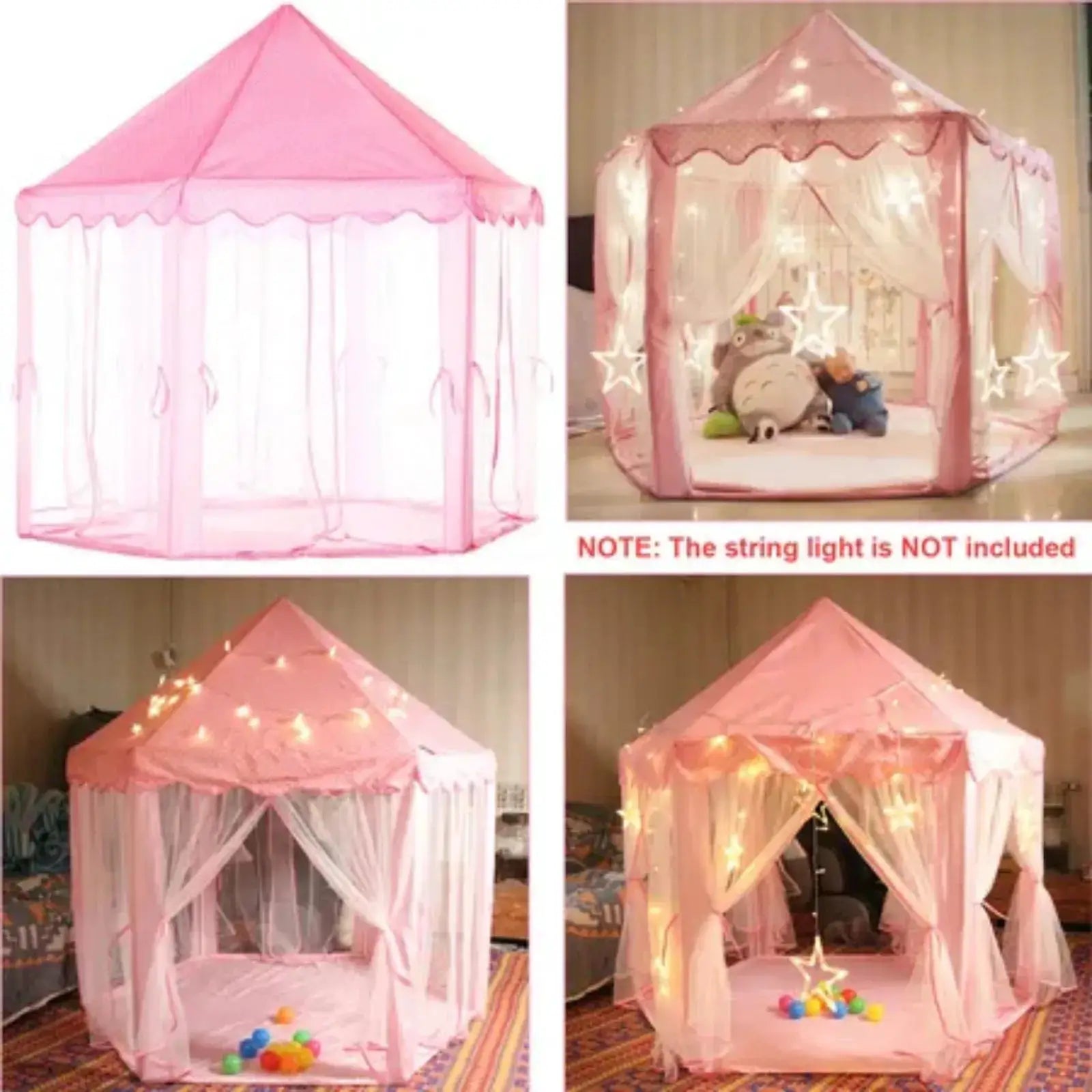 Kids Play Tents Princess for Girls Princess Castle Children Playhouse Indoor Outdoor Use from PriceLows™