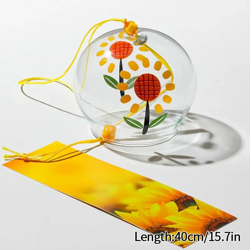 Japanese Windchime Huling Landscape Bell Glass Crystal Bell Wind Hanging Ornament Garden Landscape Japanese Wind Bell Decor 후우링 from PriceLows™