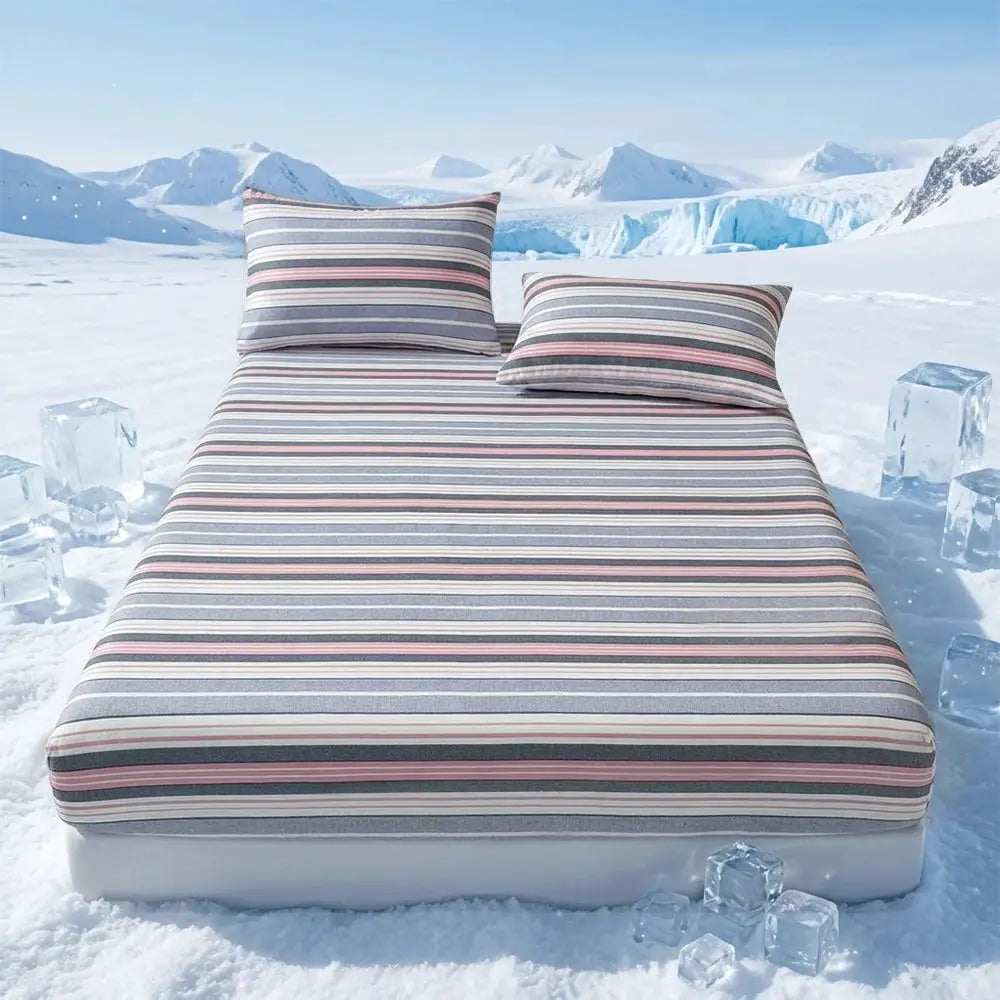 Cooling & Breathable 3-Piece Fitted Sheet Set | Textured Weave | 16-19" Deep Pocket with Non-Slip Fit | Ideal for Hot Sleepers from PriceLows™