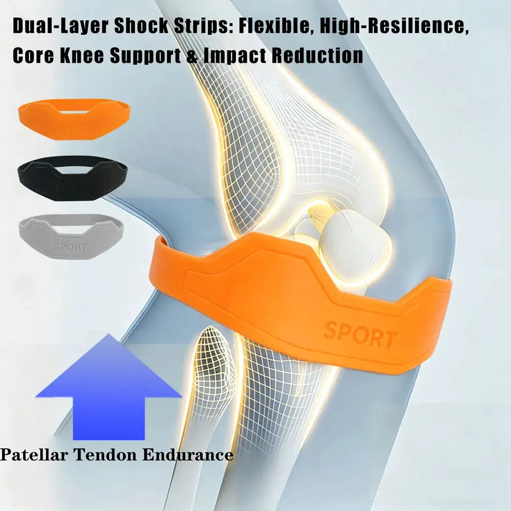 Patella Tendon Knee Strap | 2 Pack | Rubber Support | Multiple Sizes