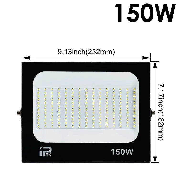 LED Flood Light | 200W IP66 Waterproof | 6500K Aluminum Housing