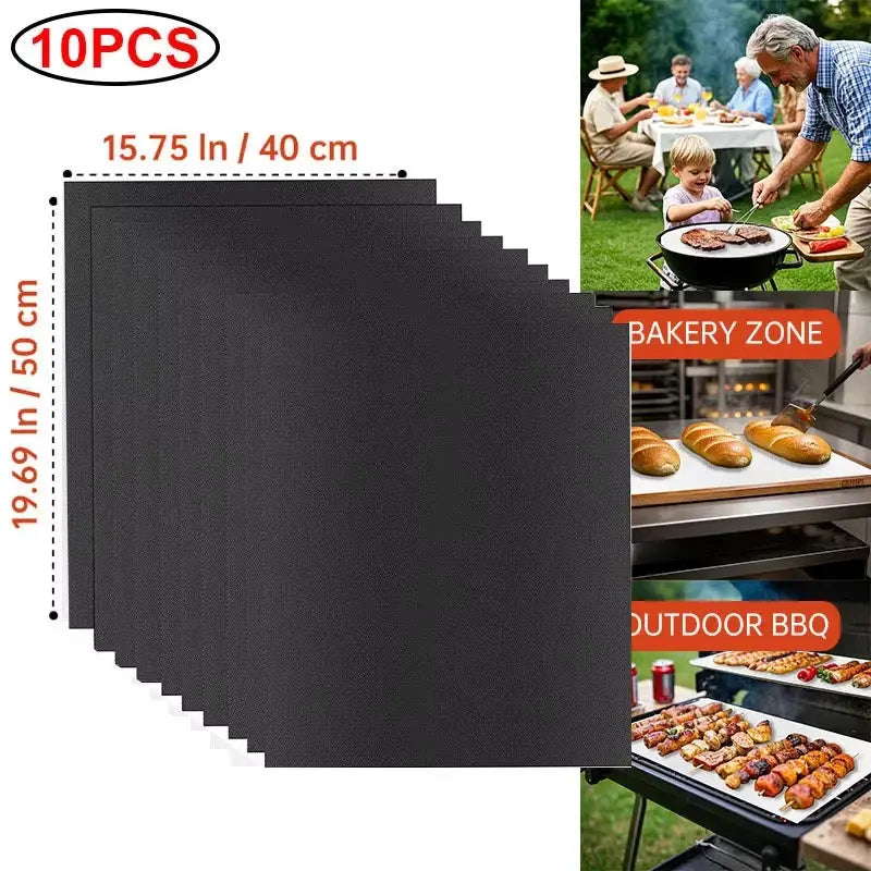 BBQ Grill Mat | Non-Stick | Reusable | Heat Resistant Extra Thick