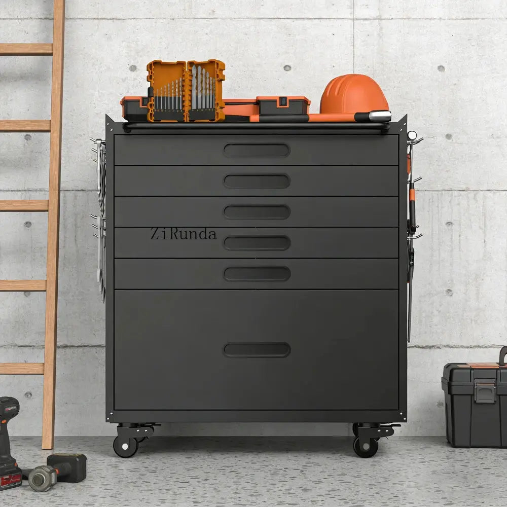 34.3" Rolling Tool Chest with 6 Drawers - Mobile Garage Cabinet Organizer, All-Drawer Design for Small Parts from PriceLows™