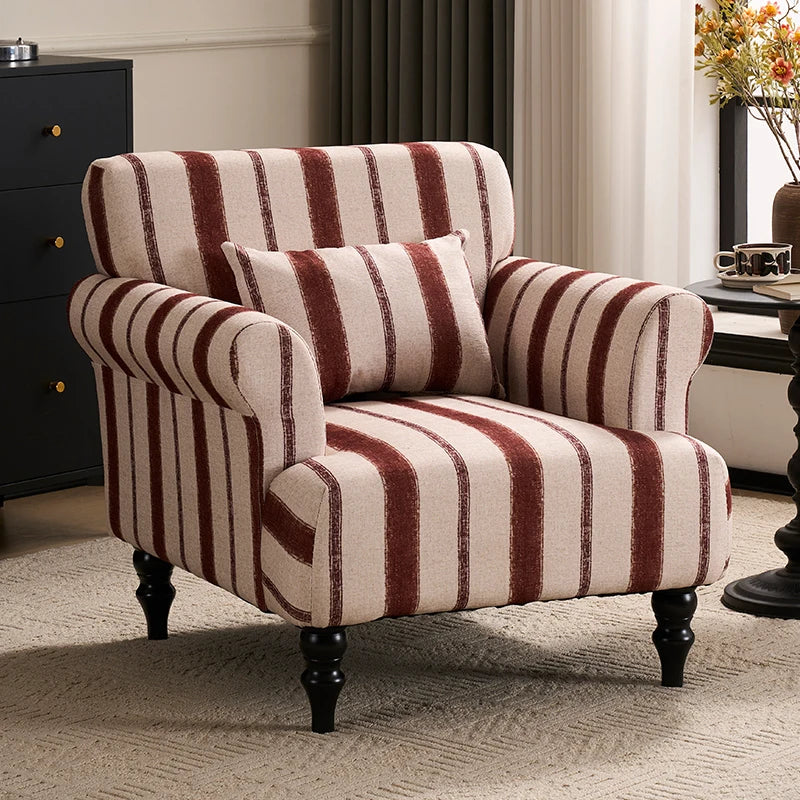 Single Sofa | Nordic Modern Vintage | Living Room Recliner | 1-Seater
