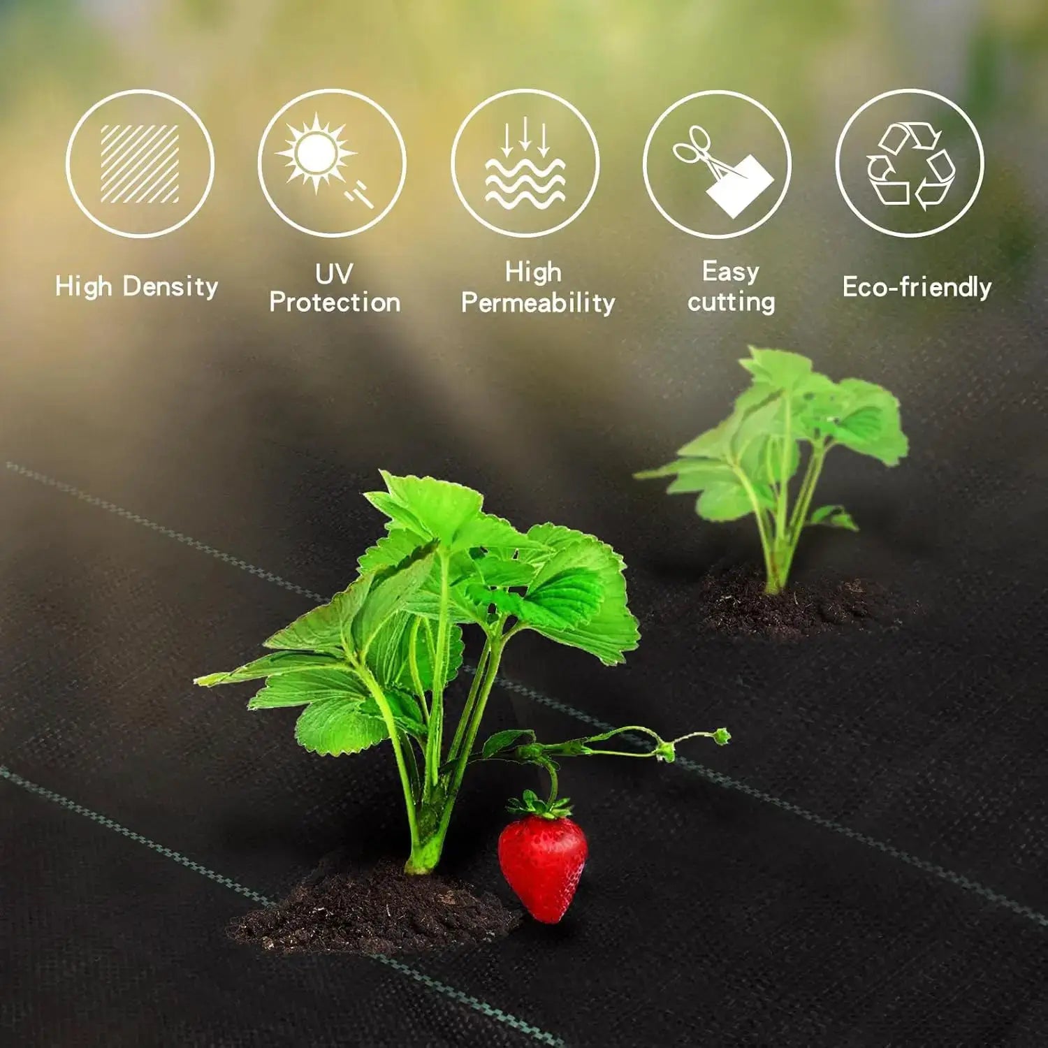 3ftx100ft + 3ftx50ft Weed Barrier Landscape Heavy Duty, Weed Gardening Ground Cover Mat, Weed Control Garden Cloth, W from PriceLows™