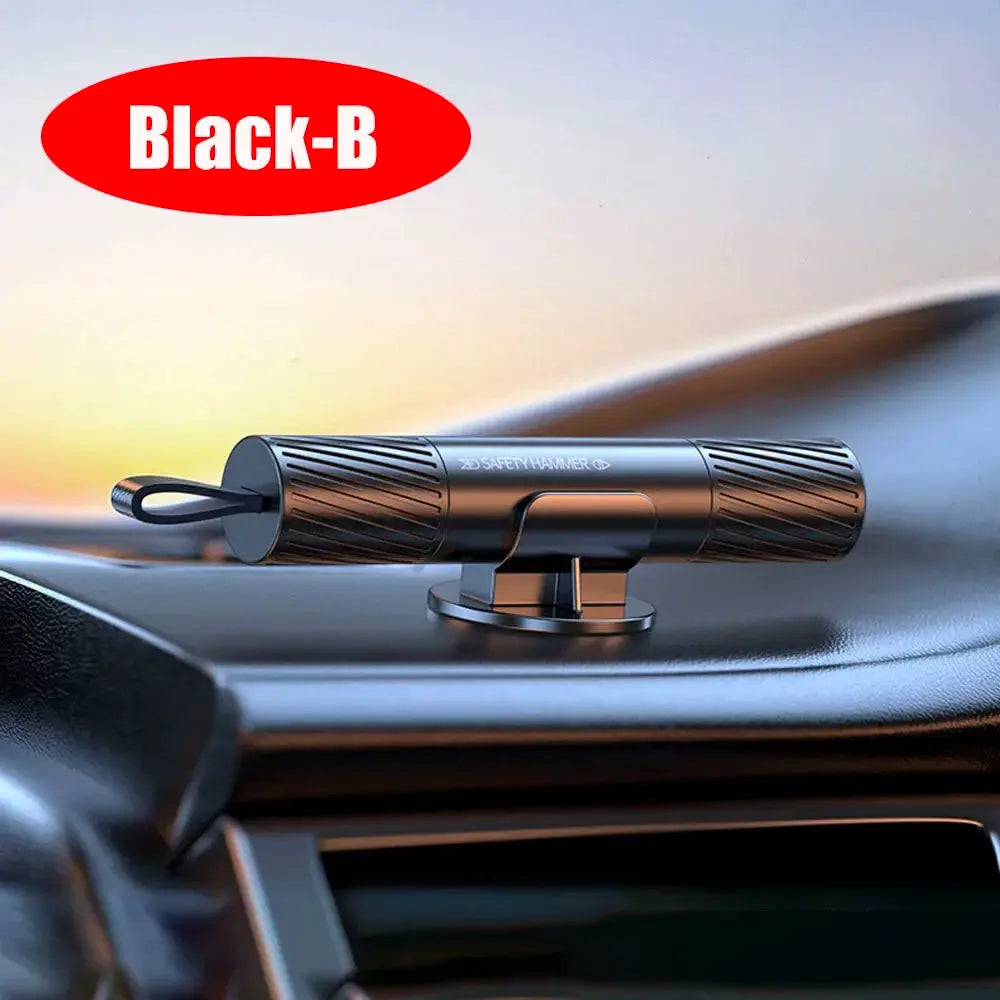 New 2 In 1 Car Safety Hammer Emergency Glass Breaker Cut The Seat Belt High Hardness Tungsten Steel Rescue Tool Auto Accessories from PriceLows™