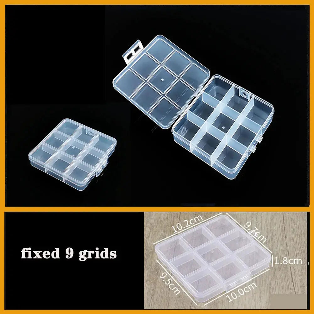 Transparent Plastic box Screw Compartment Box Jewelry Earring Display Case Container Clear Terminal Organizer Tool Storage boxes from PriceLows™