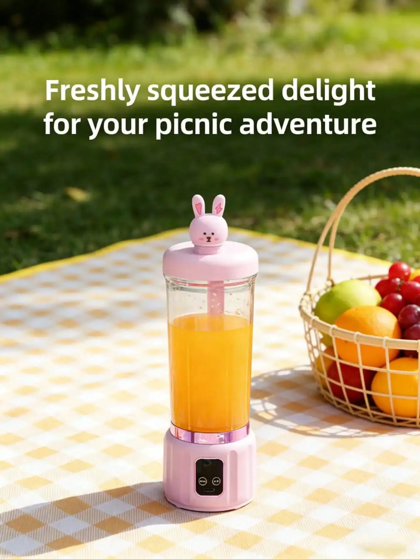 12 Blades Portable USB Charging Juicer, 500ML Mini Personal Blender, Electric Smoothie Juice Maker, Compact Rechargeable Mixer for Shakes, Fruit Vegetable Drinks, Travel Home Office Outdoor Use from PriceLows™