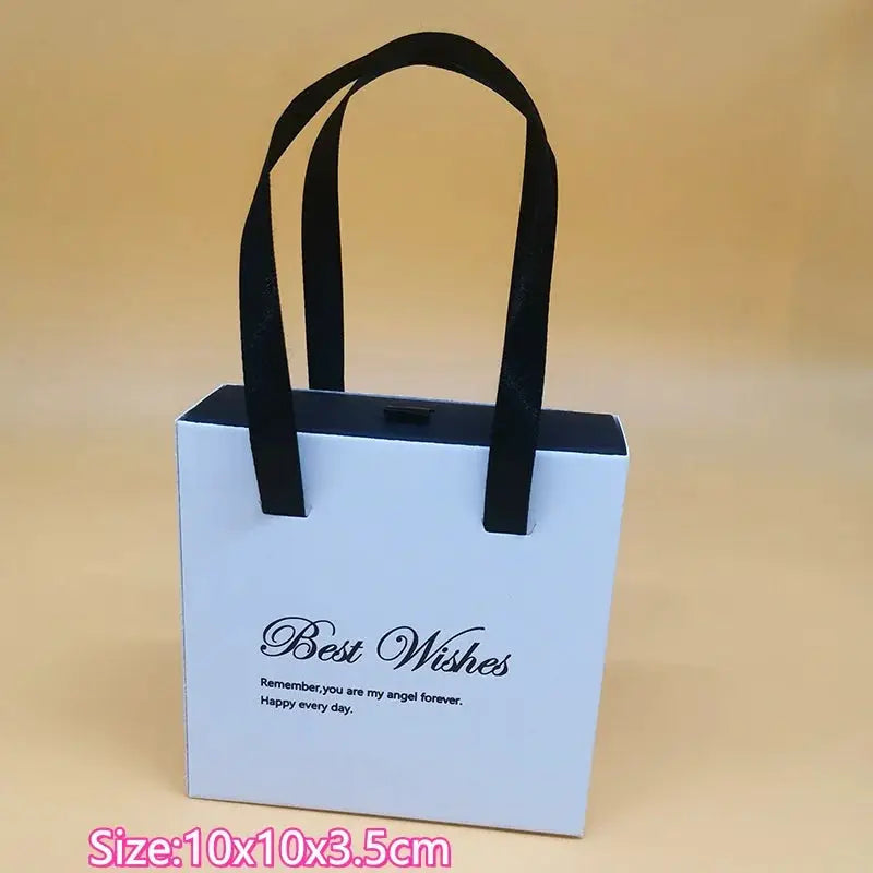 Paper Pull-Out Drawer Jewelry Box Handheld Jewelry Packaging Box Wearing Armor Ring Earring Necklace Storage Gift Box from PriceLows™