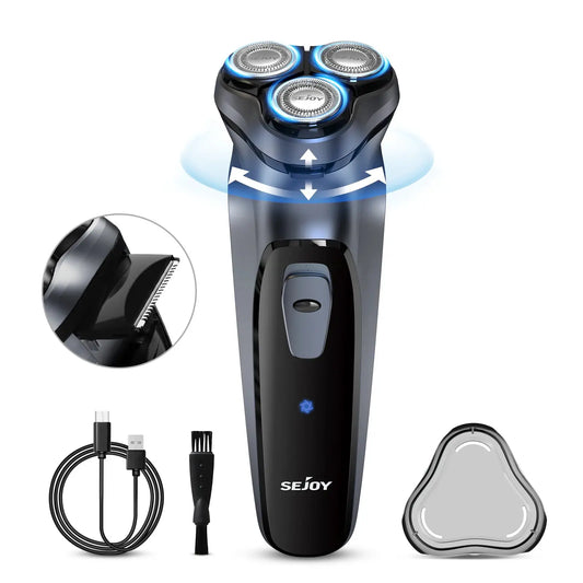 Men's Electric Shaver | 3D Floating Head | Wet And Dry Shaving | Rechargeable