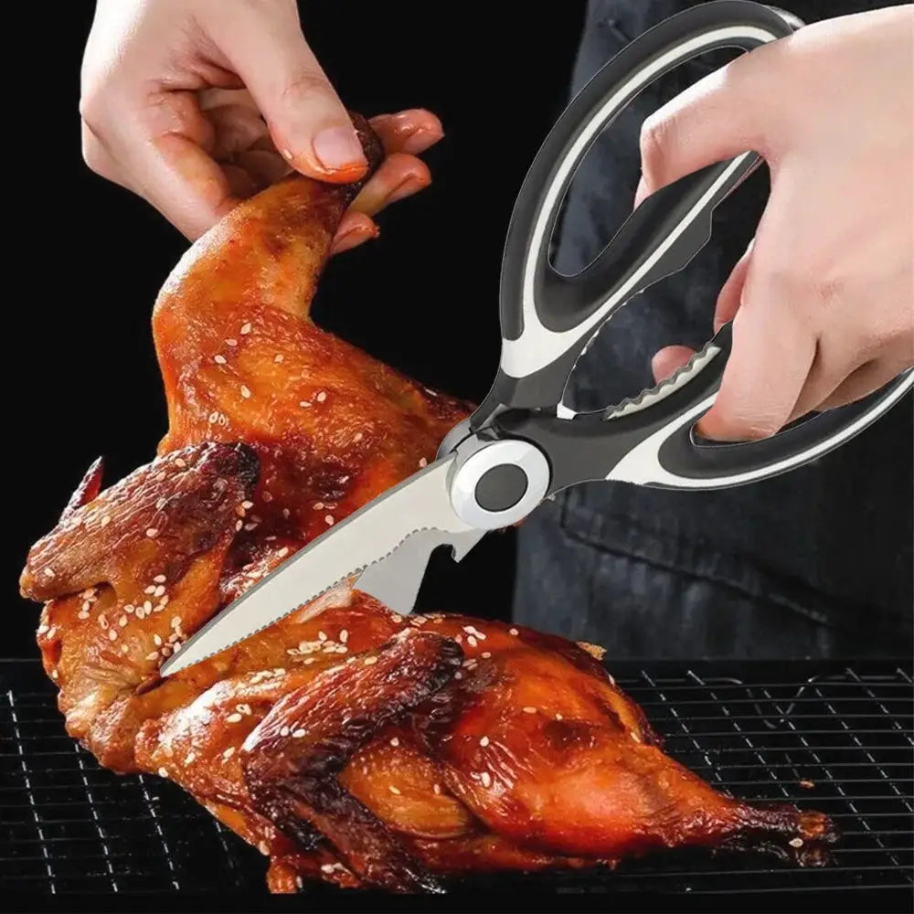Multifunctional Scissors Kitchen Stainless Steel Scissors Chicken Bone Meat Fish Killing Dedicated Household Gadgets Scissors from PriceLows™