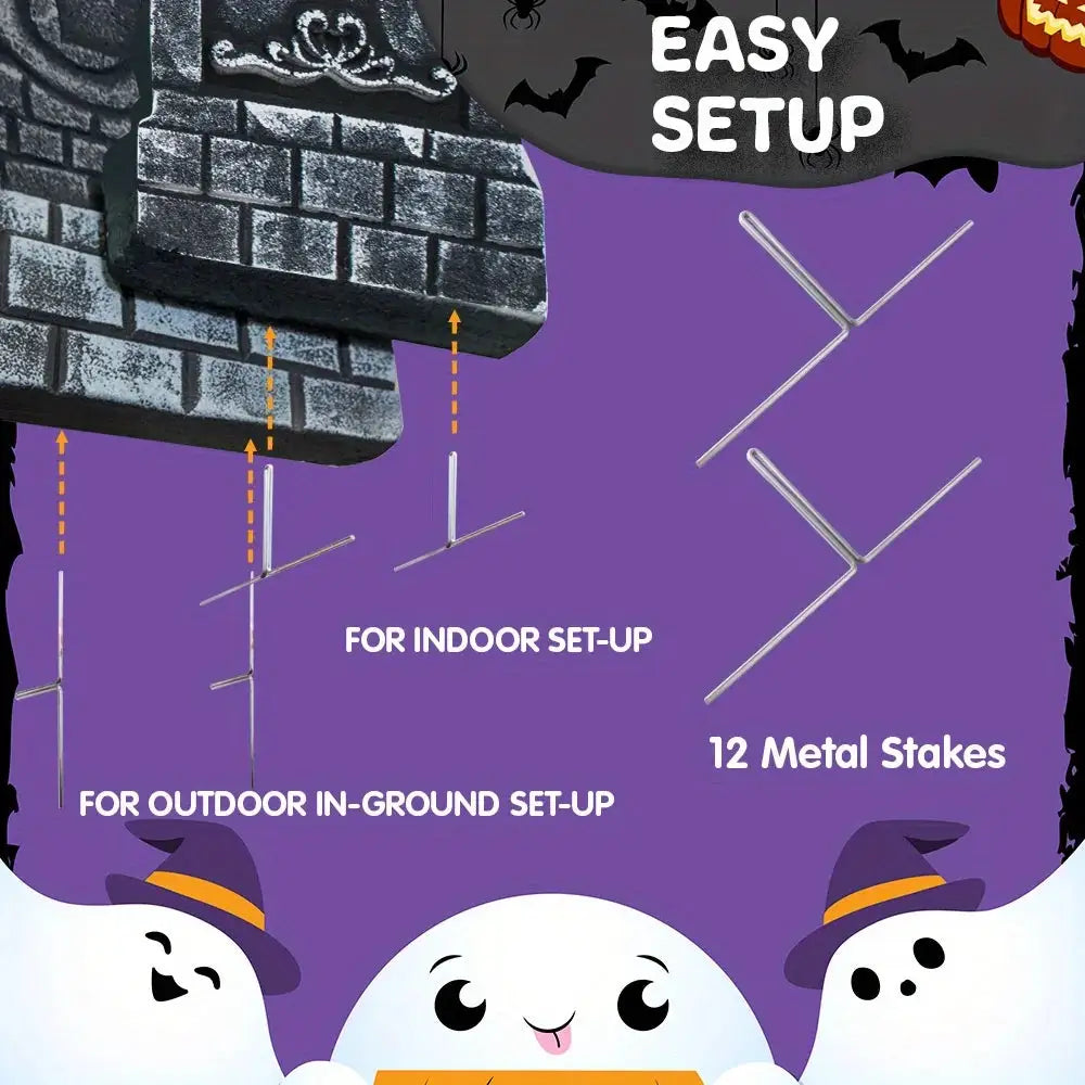 Halloween Tombstones | 17 Inch Tall | Foam Material | Set Of 5